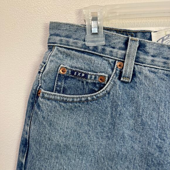 Express Blues Vintage Jeans Women’s Size 5/6 Bootcut Y2K Raw Hem - Picture 5 of 7